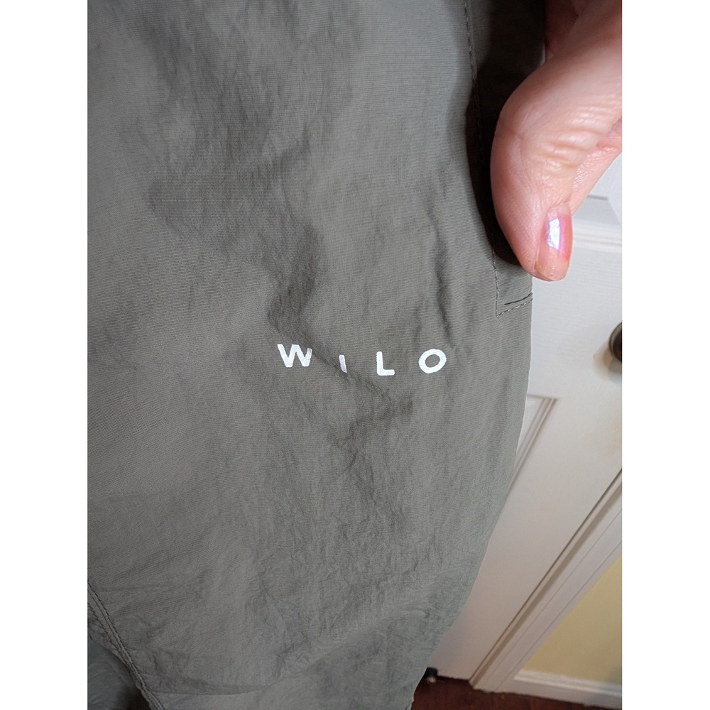 Wilo The Label Jogger Women S Sage Green Nylon Track Pants Drawstring Mesh Lined - Picture 5 of 9